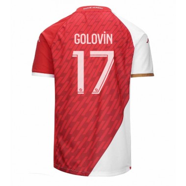 AS Monaco Aleksandr Golovin #17 Koszulka Podstawowa 2023-24 Krótki Rękaw