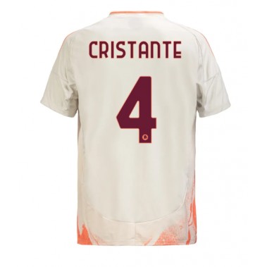 AS Roma Bryan Cristante #4 Koszulka Wyjazdowa 2024-25 Krótki Rękaw