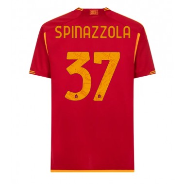 AS Roma Leonardo Spinazzola #37 Koszulka Podstawowa 2023-24 Krótki Rękaw