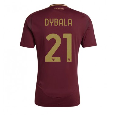 AS Roma Paulo Dybala #21 Koszulka Podstawowa 2024-25 Krótki Rękaw