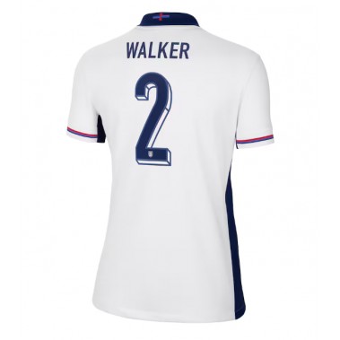 Anglia Kyle Walker #2 Koszulka Podstawowa damskie ME 2024 Krótki Rękaw