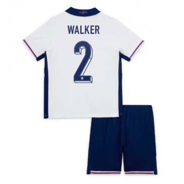 Anglia Kyle Walker #2 Koszulka Podstawowa dzieci ME 2024 Krótki Rękaw (+ krótkie spodenki)