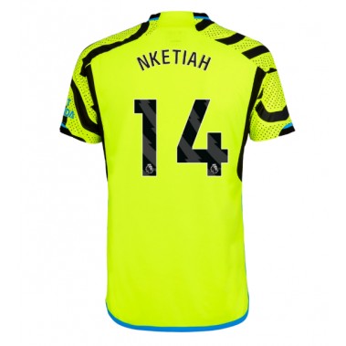 Arsenal Eddie Nketiah #14 Koszulka Wyjazdowa 2023-24 Krótki Rękaw