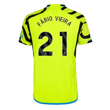 Arsenal Fabio Vieira #21 Koszulka Wyjazdowa 2023-24 Krótki Rękaw