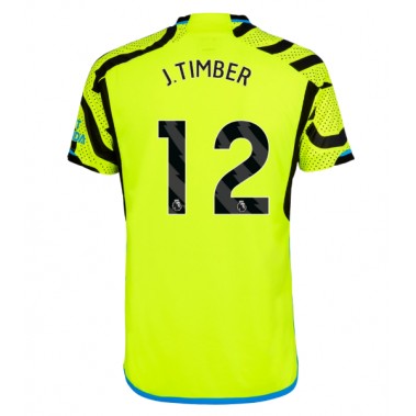 Arsenal Jurrien Timber #12 Koszulka Wyjazdowa 2023-24 Krótki Rękaw