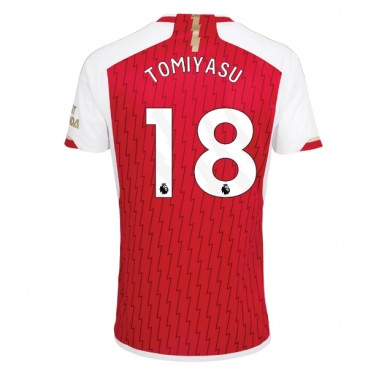 Arsenal Takehiro Tomiyasu #18 Koszulka Podstawowa 2023-24 Krótki Rękaw
