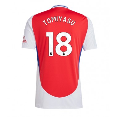 Arsenal Takehiro Tomiyasu #18 Koszulka Podstawowa 2024-25 Krótki Rękaw