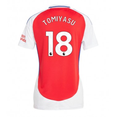 Arsenal Takehiro Tomiyasu #18 Koszulka Podstawowa damskie 2024-25 Krótki Rękaw