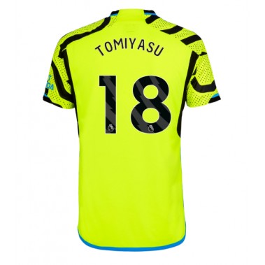 Arsenal Takehiro Tomiyasu #18 Koszulka Wyjazdowa 2023-24 Krótki Rękaw