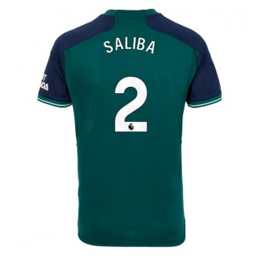 Arsenal William Saliba #2 Koszulka Trzecia 2023-24 Krótki Rękaw