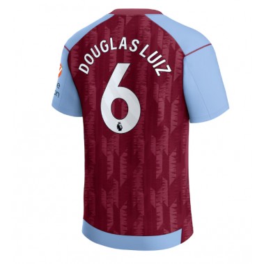 Aston Villa Douglas Luiz #6 Koszulka Podstawowa 2023-24 Krótki Rękaw