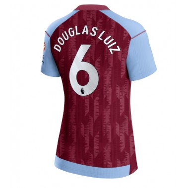 Aston Villa Douglas Luiz #6 Koszulka Podstawowa damskie 2023-24 Krótki Rękaw