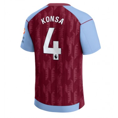 Aston Villa Ezri Konsa #4 Koszulka Podstawowa 2023-24 Krótki Rękaw