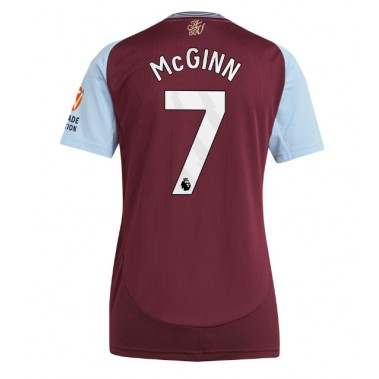 Aston Villa John McGinn #7 Koszulka Podstawowa damskie 2024-25 Krótki Rękaw