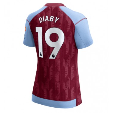 Aston Villa Moussa Diaby #19 Koszulka Podstawowa damskie 2023-24 Krótki Rękaw