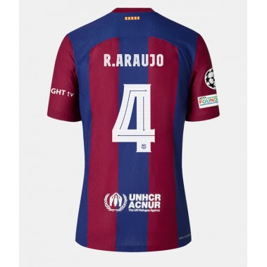 Barcelona Ronald Araujo #4 Koszulka Podstawowa damskie 2023-24 Krótki Rękaw