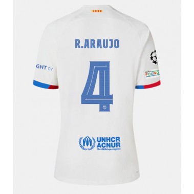 Barcelona Ronald Araujo #4 Koszulka Wyjazdowa 2023-24 Krótki Rękaw