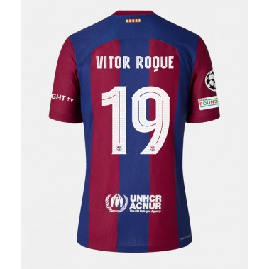 Barcelona Vitor Roque #19 Koszulka Podstawowa damskie 2023-24 Krótki Rękaw