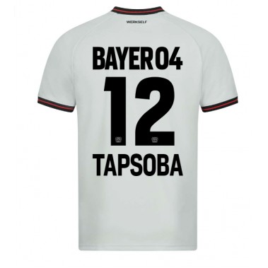 Bayer Leverkusen Edmond Tapsoba #12 Koszulka Wyjazdowa 2023-24 Krótki Rękaw