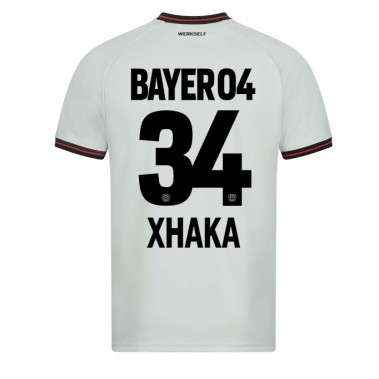 Bayer Leverkusen Granit Xhaka #34 Koszulka Wyjazdowa 2023-24 Krótki Rękaw