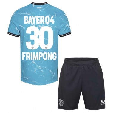 Bayer Leverkusen Jeremie Frimpong #30 Koszulka Trzecia dzieci 2023-24 Krótki Rękaw (+ krótkie spodenki)