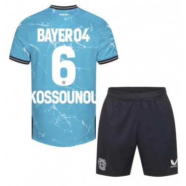 Bayer Leverkusen Odilon Kossounou #6 Koszulka Trzecia dzieci 2023-24 Krótki Rękaw (+ krótkie spodenki)