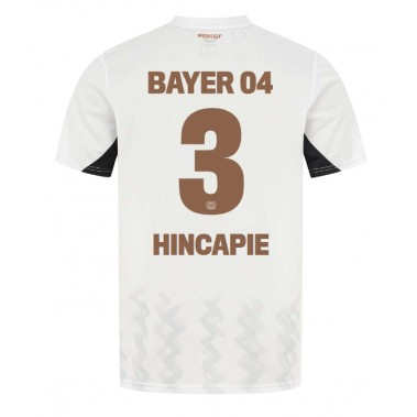 Bayer Leverkusen Piero Hincapie #3 Koszulka Wyjazdowa 2024-25 Krótki Rękaw