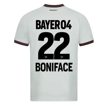 Bayer Leverkusen Victor Boniface #22 Koszulka Wyjazdowa 2023-24 Krótki Rękaw