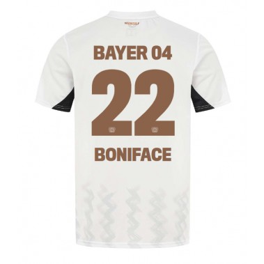 Bayer Leverkusen Victor Boniface #22 Koszulka Wyjazdowa 2024-25 Krótki Rękaw