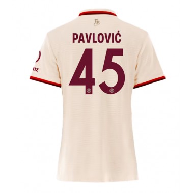 Bayern Munich Aleksandar Pavlovic #45 Koszulka Trzecia damskie 2024-25 Krótki Rękaw