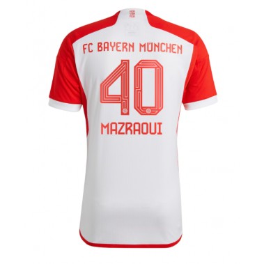 Bayern Munich Noussair Mazraoui #40 Koszulka Podstawowa 2023-24 Krótki Rękaw