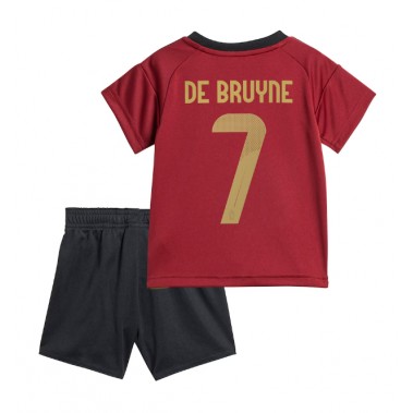 Belgia Kevin De Bruyne #7 Koszulka Podstawowa dzieci ME 2024 Krótki Rękaw (+ krótkie spodenki)