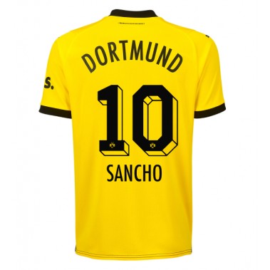 Borussia Dortmund Jadon Sancho #10 Koszulka Podstawowa 2023-24 Krótki Rękaw