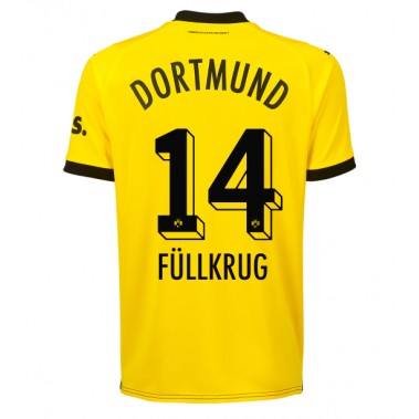 Borussia Dortmund Niclas Fullkrug #14 Koszulka Podstawowa 2023-24 Krótki Rękaw