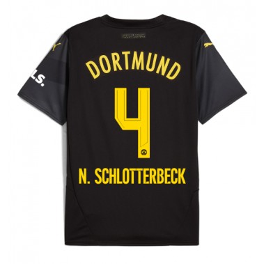 Borussia Dortmund Nico Schlotterbeck #4 Koszulka Wyjazdowa 2024-25 Krótki Rękaw