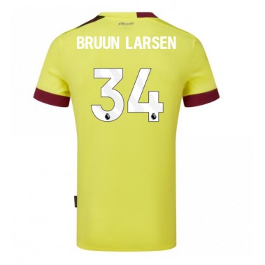 Burnley Jacob Bruun Larsen #34 Koszulka Wyjazdowa 2023-24 Krótki Rękaw