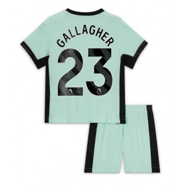 Chelsea Conor Gallagher #23 Koszulka Trzecia dzieci 2023-24 Krótki Rękaw (+ krótkie spodenki)