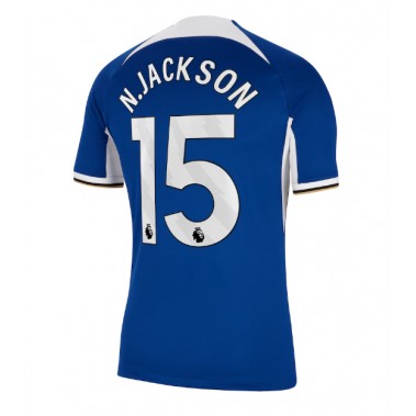 Chelsea Nicolas Jackson #15 Koszulka Podstawowa 2023-24 Krótki Rękaw
