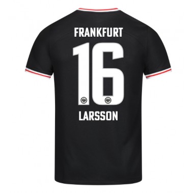 Eintracht Frankfurt Hugo Larsson #16 Koszulka Wyjazdowa 2023-24 Krótki Rękaw