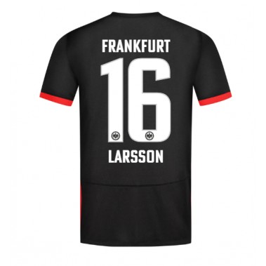 Eintracht Frankfurt Hugo Larsson #16 Koszulka Wyjazdowa 2024-25 Krótki Rękaw