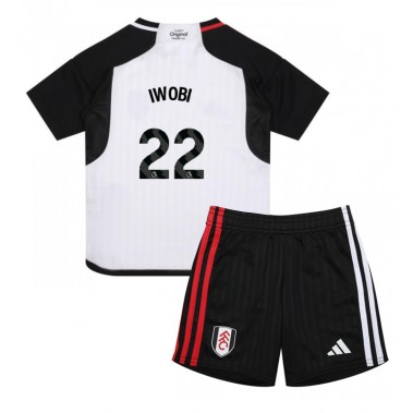 Fulham Alex Iwobi #22 Koszulka Podstawowa dzieci 2023-24 Krótki Rękaw (+ krótkie spodenki)