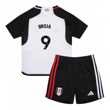 Fulham Armando Broja #9 Koszulka Podstawowa dzieci 2023-24 Krótki Rękaw (+ krótkie spodenki)