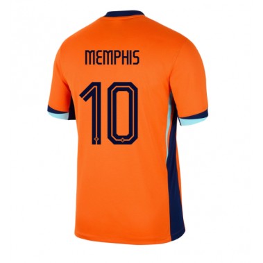 Holandia Memphis Depay #10 Koszulka Podstawowa ME 2024 Krótki Rękaw