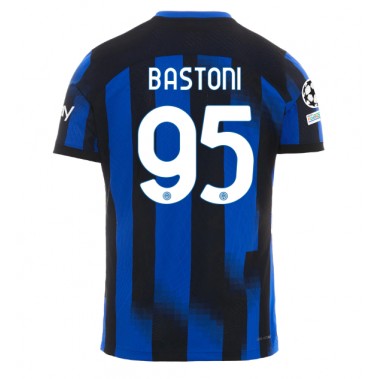 Inter Milan Alessandro Bastoni #95 Koszulka Podstawowa 2023-24 Krótki Rękaw