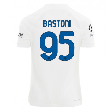 Inter Milan Alessandro Bastoni #95 Koszulka Wyjazdowa 2023-24 Krótki Rękaw