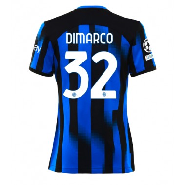 Inter Milan Federico Dimarco #32 Koszulka Podstawowa damskie 2023-24 Krótki Rękaw