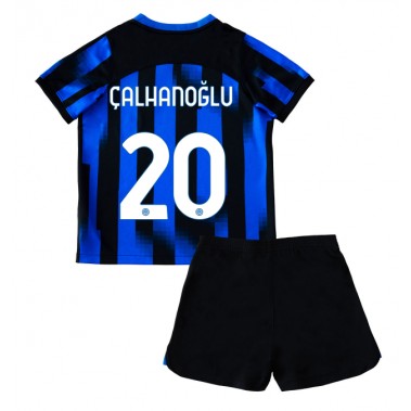 Inter Milan Hakan Calhanoglu #20 Koszulka Podstawowa dzieci 2023-24 Krótki Rękaw (+ krótkie spodenki)