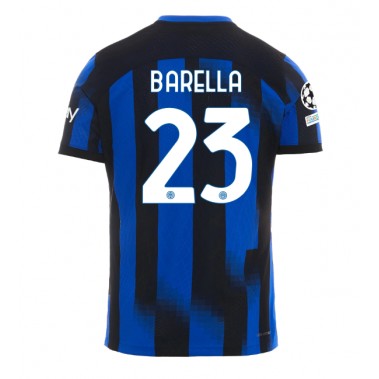 Inter Milan Nicolo Barella #23 Koszulka Podstawowa 2023-24 Krótki Rękaw