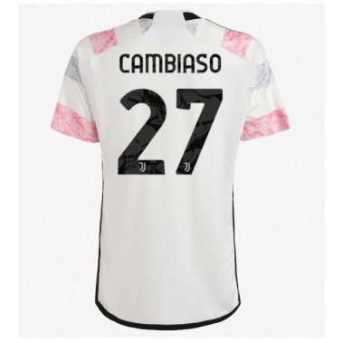 Juventus Andrea Cambiaso #27 Koszulka Wyjazdowa 2023-24 Krótki Rękaw