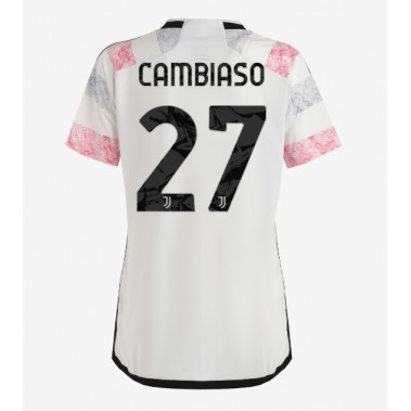 Juventus Andrea Cambiaso #27 Koszulka Wyjazdowa damskie 2023-24 Krótki Rękaw